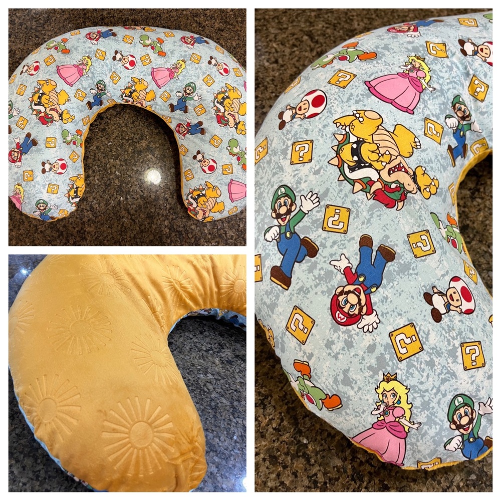 Handmade Boppy Nursing Pillow Cover Mario Minky
